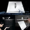 WSTEER Stainless Steel Ultrathin Waterfall Shower Heads Square High