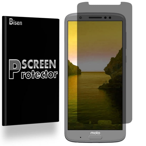Motorola Moto G6 Plus [2-Pack BISEN] Privacy Anti-Spy Screen Protector, Privacy Film To Keep Your Screen Secret, Anti-Scratch, Anti-Fingerprint