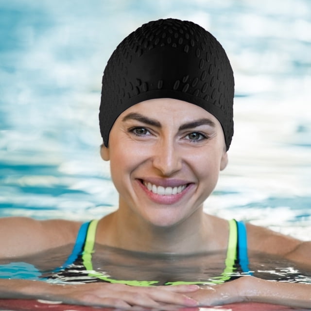 Chapeau de Natation en Silicone Unisexe Flexible Imperméable pour Adulte