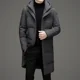 thumbnail image 3 of Chaqueta de invierno de plumón para hombre, gorro extraíble de pato con relleno de plumón, ropa de diseñador, chaqueta acolchada para hombre, abrigo largo informal para hombre, invierno, 3 of 5