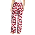 thumbnail image 3 of Daiia Tulips Flowers Women's Sleep Pant with Pockets and Drawstring,Pajama Pants-X-Large, 3 of 9