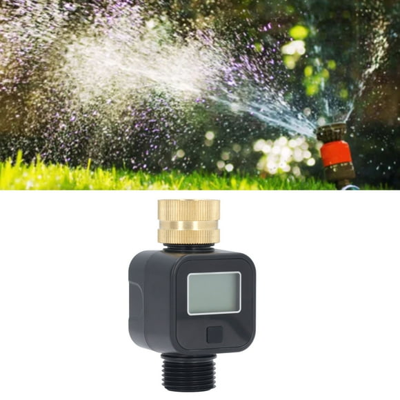 Water Meter, Digital Water Meter Clear LCD Screen for Lawn Sprinkler