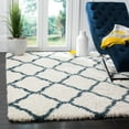 thumbnail image 3 of SAFAVIEH Hudson Aline Geometric Shag Area Rug, Slate Blue/Ivory, 4' x 6', 3 of 12
