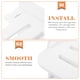 thumbnail image 2 of Estante de pared con repisa para enrutador resistente Built God, soporte para proyector, soporte para altavoz, marco de soporte flotante rústico, WPC blanco, 2 of 6