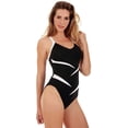 thumbnail image 2 of InstantFigure Plus Size Two-Tone One Piece Swimsuit 13306PC, 2 of 4