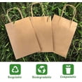 thumbnail image 5 of Bolsas de papel kraft con asa, 24 unidades, 21 x 11 x 27 cm, bolsas de regalo de papel kraft para fiestas navideñas, para uso en interiores y exteriores., 5 of 5