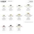 thumbnail image 4 of Livex Lighting Oasis Ceiling Mount in Polished Brass, 4 of 10