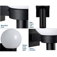 thumbnail image 3 of Progress Lighting P5626-60 Acrylic Globe Outdoor, 8-Inch Width x 15-Inch Height, Black, 3 of 5