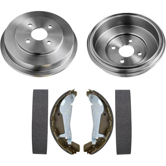 Detroit Axle - Rear Brake Kit for 2009-2010 Chevrolet Cobalt Pontiac G5 Replacement Brakes Drums and Semi-metallic Brake Shoes