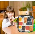 thumbnail image 6 of Haosy Line Block Doodle Reusable Lunch Box Men/Women Insulated Lunch Bag for School Picnic Travel, 6 of 6
