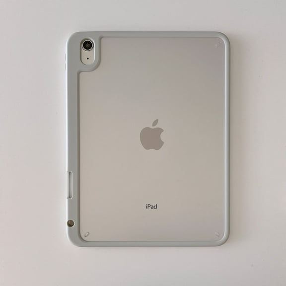 for iPad 10.2 inch 2021/2020/2019 Case, Slim Frosted Cover Hard Back Matte Clear Case with S Pen Holder, Flexible TPU Bumper Shockproof Protective Case for iPad 9th/8th/7th Gen 2021/2020/2019, Gray