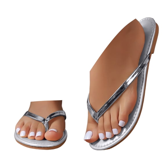 Mostsola Womens Flat Sandals Casual Flip Flops Summer Lightweight Flats Shoes Slip on Thong Sandals