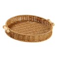thumbnail image 4 of twisto Woven Kitchen Storage Basket, Round Tray with Handles, Multifunctional Handwoven Design for Organizing Fruits And Accessories, Suitable for Organizing 28 cm, 4 of 8