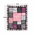 thumbnail image 3 of Throw Blanket for Couch Qwtwty World's Sister Blanke Big Sister Gifts Gifts for Women Sisters Gifts From Sister Little Sister Friend Birthday Gifts, 3 of 4
