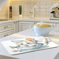 thumbnail image 6 of Kitchen Drying Mat 16x18In Drying Dish Mat Dish Drying Mats Kitchen Countertop Multi-Function Drain Drying Mat Kitchen Table Teacup Cute Kitten, 6 of 8