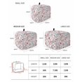 thumbnail image 3 of Red Spring Floral Toaster Cover 4 Slice, Vintage Botanical Colorful Elegant Dustproof Bread Machine Oven Cover with Storage Pockets, Fits Most Kitchen Toasters Protector, 3 of 5