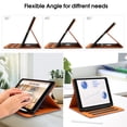 thumbnail image 2 of iPad 9th/8th/7th Generation Case 2021/2020/2019 iPad 10.2 Inch Case with Pencil Holder and Pocket, Auto Sleep/Wake, Multiple Viewing Angles (Brown), 2 of 7