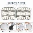 thumbnail image 5 of Kdxio Anchors And Ropes Print 2-Piece Sun Shade Front Windshield - Foldable Car Front Window Sunshades For Most Sedans Suv Truck, 5 of 6