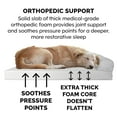 thumbnail image 6 of FurHaven Pet Products Quilted Full Support Orthopedic Sofa Pet Bed for Dogs & Cats - Silver Gray, Jumbo, 6 of 9