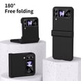 thumbnail image 6 of MonsDirect for 6.7 inch Samsung Galaxy Z Flip 4 5G 2022 Case, Hinge Protection Hard PC Back Shell Anti-Drop Slim Shockproof Full Coverage with Independent Lens Circle for Galaxy Z Flip 4, Black, 6 of 7