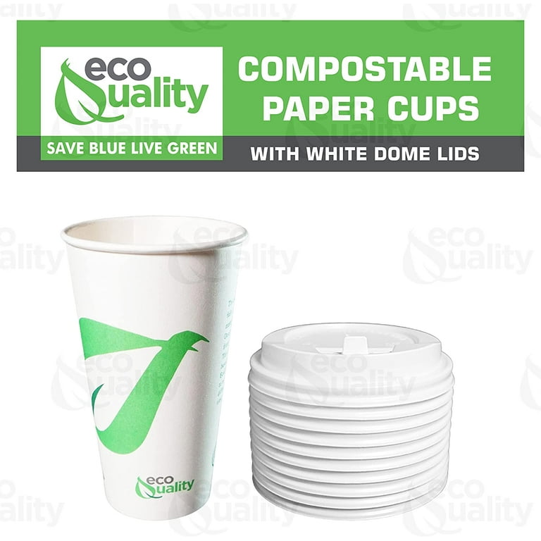 16 oz Compostable Paper Coffee Cup