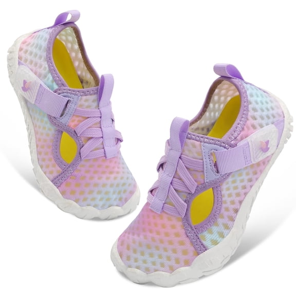 Barerun Unisex Kids Water Shoes Quick-Dry Non Slip,Flats,Closed Toe,10 Toddler