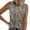 Multicolor Tank Tops for Women, variant on TARIENDY Ribbed Knit Tank Top for Women Plus Size Sleeveless Floral Printed Tops Summer Casual Round Neck Blouses Trendy Going Out Tops Multicolor XXXL
