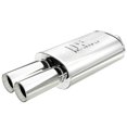 thumbnail image 1 of Magnaflow Performance Exhaust Muffler 14815 Single 2-1/4 Inch Center Inlet; Dual 3 Inch Outlets; 14 Inch Body/24 Inch Overall Length, 1 of 4