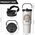 thumbnail image 4 of 30 Oz Tumbler Rainbow MIMI Tumbler with Lid and Straw, Birthday Gift Cup for Friend Women Men Coffee Travel Mug Thanksgiving Day Halloween Christmas Gift Water Bottle, 4 of 7