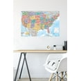 thumbnail image 6 of USA Map 2023 Wall Poster with Push Pins, 22.375" x 34", 6 of 6