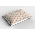 thumbnail image 2 of Ambesonne Winter Pillow Sham 2 Pack, Forest Animals Having Fun, 36"x20", Pearl and Vermilion, 2 of 3