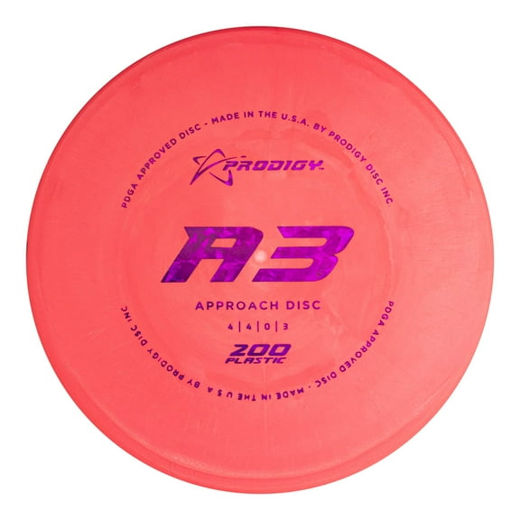 Prodigy Disc 200 A3 Approach Disc | Overstable Disc Golf Approach Disc | Optimum Feel and Grip | Reliable in All Wind Conditions | Colors May Vary (170-174g)