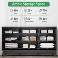 thumbnail image 4 of FANRAL 9 Drawers Dresser Fluted Dresser for Bedroom,Wooden Chest of Drawers Modern Dresser for Closet,Black Dresser, 4 of 8