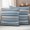 SteelBlue, variant on Blue Striped Outdoor Waterproof Pillow Covers, Farmhouse Vintage Stripe Decorative Square Throw Pillowcase Sofa Cushion Sham for Patio/Couch/Chair, 18"x18" 2 Pack