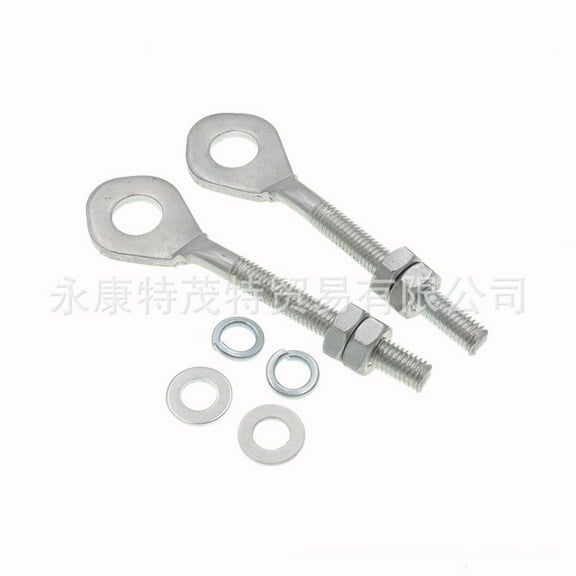 RENACLIPY Motorcycle Parts Chain Tensioner Silver Metal Vehicle Owners Universal Fit 2Pcs