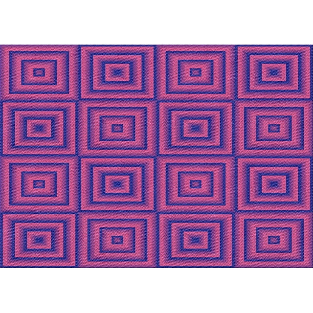 Ahgly Company Machine Washable Indoor Rectangle Transitional Purple Amethyst Purple Area Rugs, 2' x 3'