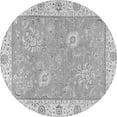 thumbnail image 1 of Ahgly Company Indoor Round Oriental Gray Traditional Area Rugs, 6' Round, 1 of 4