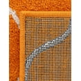 thumbnail image 6 of Unique Loom Trellis Frieze Collection Area Rug - Rounded (3' 3" x 5' 3" Rectangle Orange/Ivory), 6 of 6