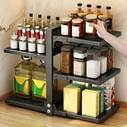 Powiller Pots and Pans Organizer Rack 5 Tiers Pot Rack Organizers Kitchen Cabinet Storage Metal Holders, up to 110 lbs