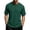Green, variant on Men's Short Sleeve T-Shirt Loose Solid Color Crew Neck Basic Tee Shirts Side Split High Low Hem Casual Workout Pullover Tops Black XL