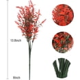 thumbnail image 2 of Sinhoon 8 Bundles Artificial Lavender Outdoor Plants UV Resistant Fake Flowers No Fade Plastic Greenery Plants Decor for Front Porch Planters Decoration（Orange Red）, 2 of 7