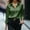 Green, variant on HVOBTTY Womens Tops, Long Sleeve Shirts for Women， Women Solid Spring/Fall Temperament Satin Lapel Top Shirt Blue S