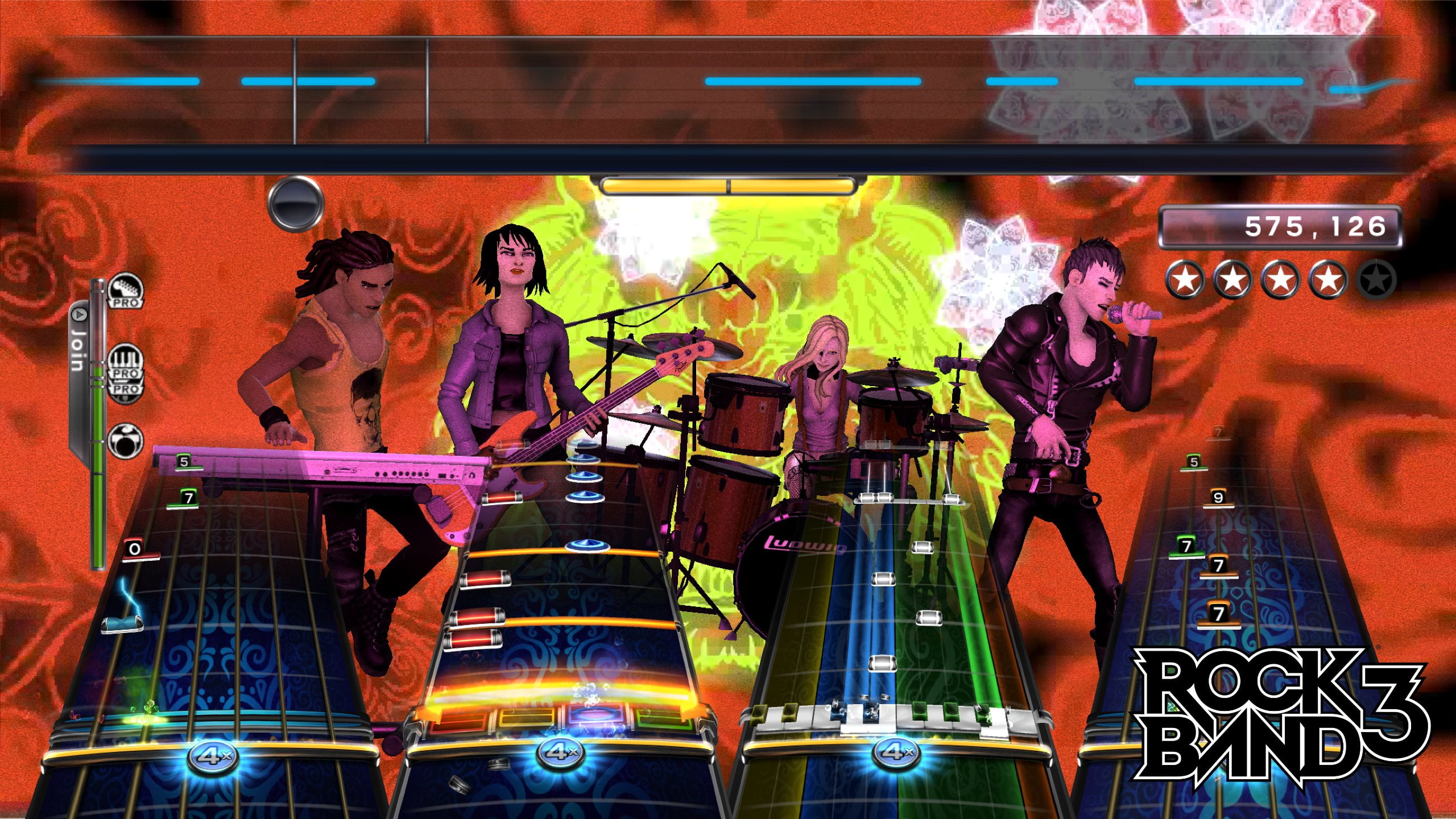 Rock Band 3 Physical Video Game for PlayStation, Music Game with 4 Offline Players and Parental Controls