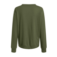 thumbnail image 4 of Women Sweatshirts Pullover Ladies Cute Crewneck Plain Cotton Tops Casual Sweatshirts Oversized Long Sleeve Pullover Outerwear With Pocket, 4 of 7