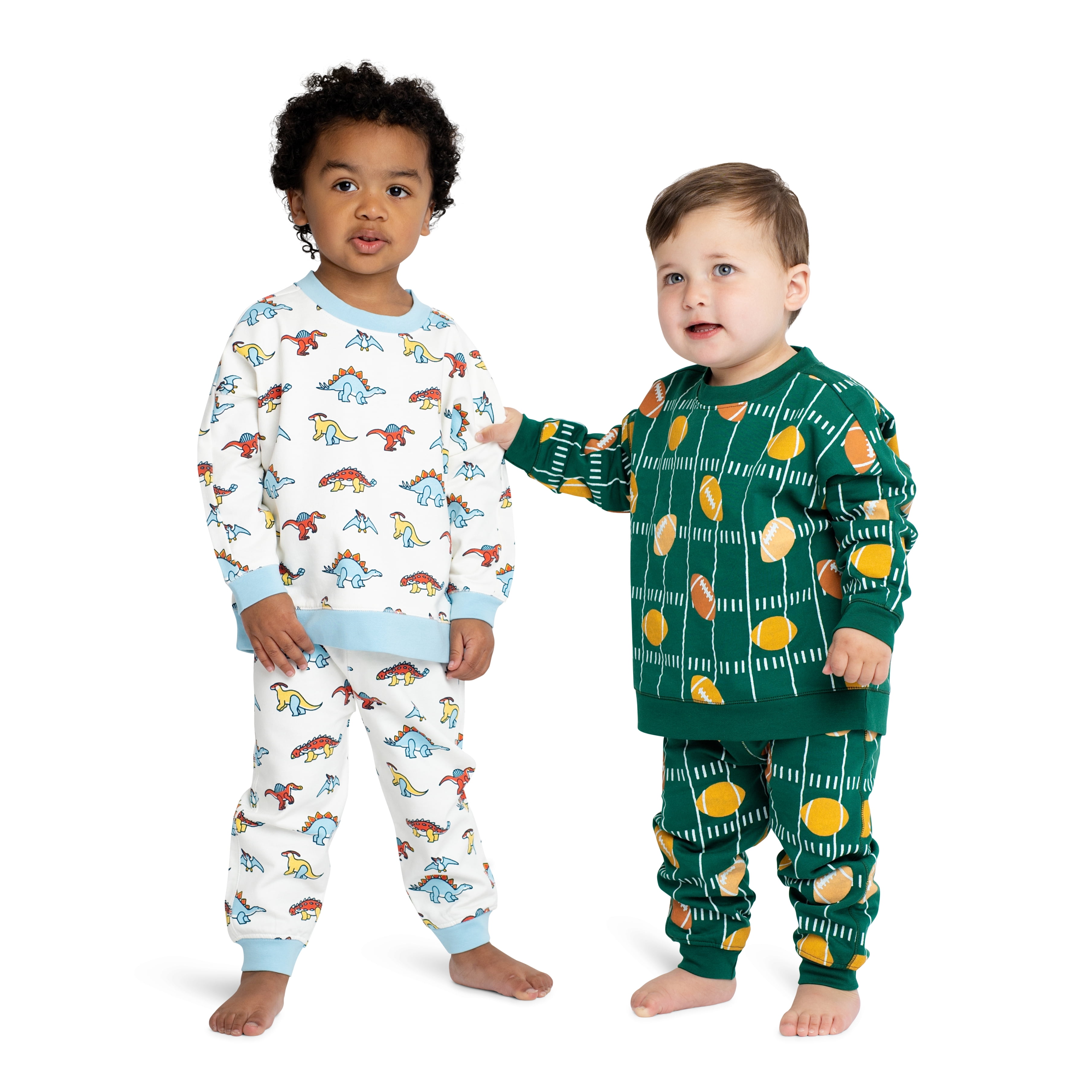 M+A by Monica + Andy Gender Neutral Baby and Toddler Organic Cotton Sporty Sweatsuit Set, 2-Piece, Sizes 0M-5T
