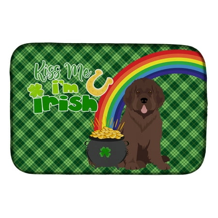 

Brown Newfoundland St. Patrick s Day Dish Drying Mat 14 in x 21 in