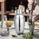 thumbnail image 4 of 6PCS Mini Cocktail Shaker, Drink Shakers Cocktail,Stainless Mini Shaker, Cocktail Shaker with Strainer, 250ml, 4 of 5