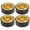 Gold, variant on Suodoka 1/10 Scale RC Car Drift Tires 4pcs Plastic Wheel Rims with Rubber Tires 2.5 inches White