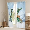 thumbnail image 3 of Homewish Personalized Initial K Blackout Curtains Set of 2 (52x84 Each) For Teens Boys Girls,Xmas Animal Deer Window Curtains,Merry Christmas Curtains and Drapes,Microfiber Bedroom Decor, 3 of 6