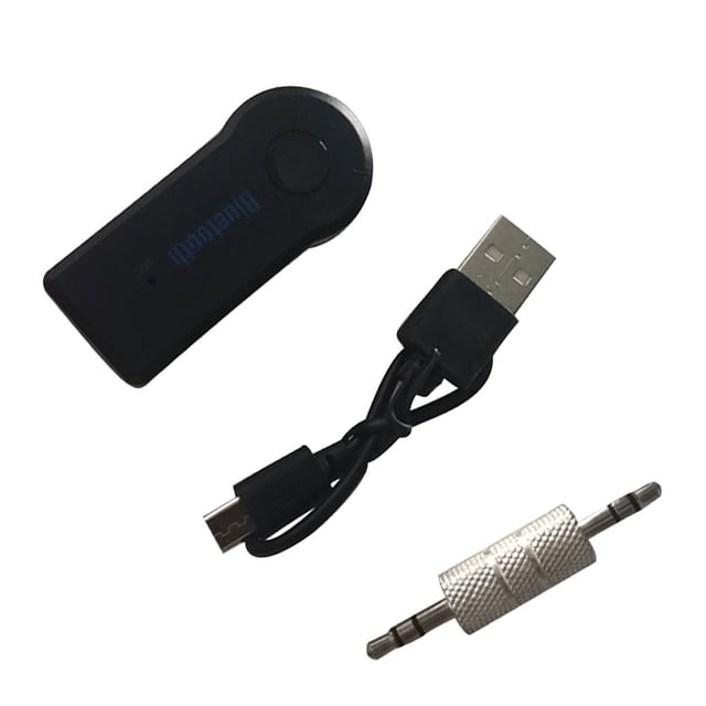 Seitruly Inalámbrico Bluetooth 3.5mm Audio Estéreo Música Hogar Coche Receptor Adaptador Mic Type3